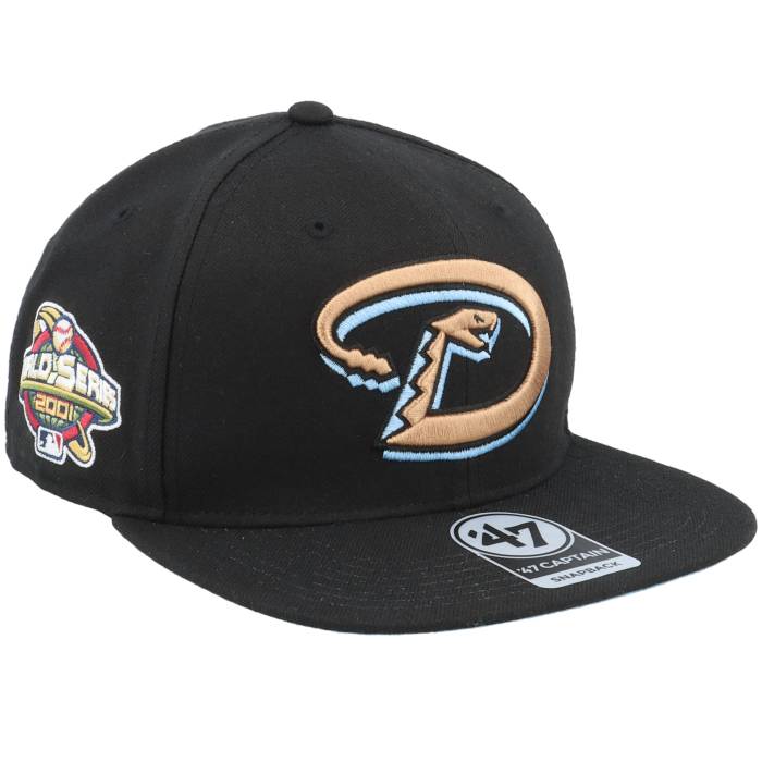 フォーティーセブンブランド 47 Brand 【 Hatstore Exclusive X Arizona Diamondbacks Sky Blue Undervisor World Series 2001 Snapback Men Black 】 アリゾナ ダイヤモンドバックス スカイ 青色 ブルー シリーズ Snapback スナ