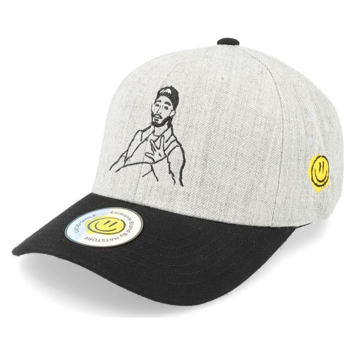 【★スーパーSALE★3/11深夜2時迄】Lucid Smile 【 W Sign Boy Heather Grey/Black Adjustable Men Grey 】 heather ヘザー バッグ 小物 ブランド雑貨 帽子 メンズ帽子 キャップ メンズ 灰色 グレー