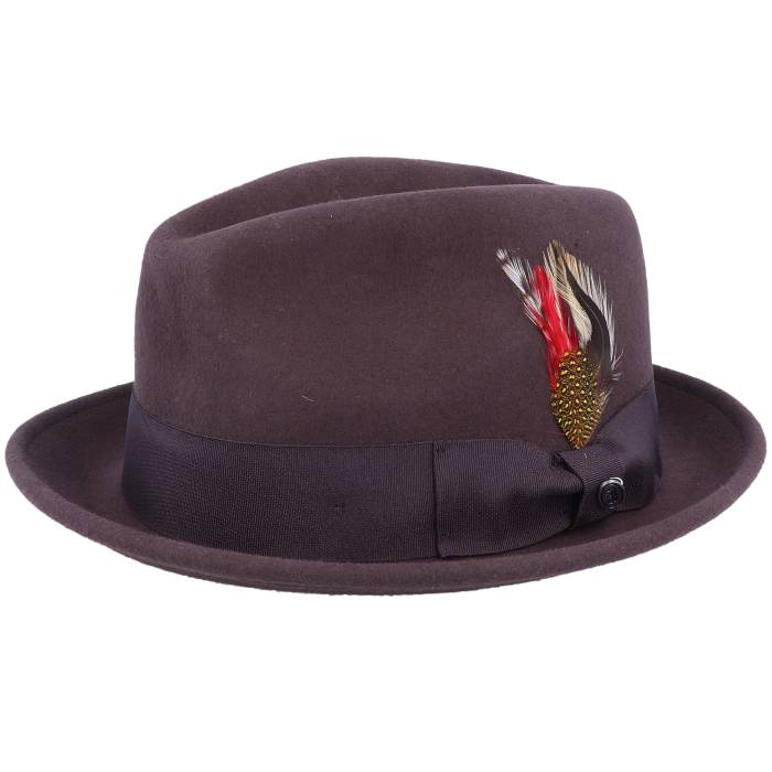 Jaxon & James 【 Crushable Blues Brown Trilby Men Brown 】 ブルース 茶色 ブラウン バッグ 小物 ブランド雑貨 帽子 メンズ帽子 ハット メンズ 茶色 ブラウン