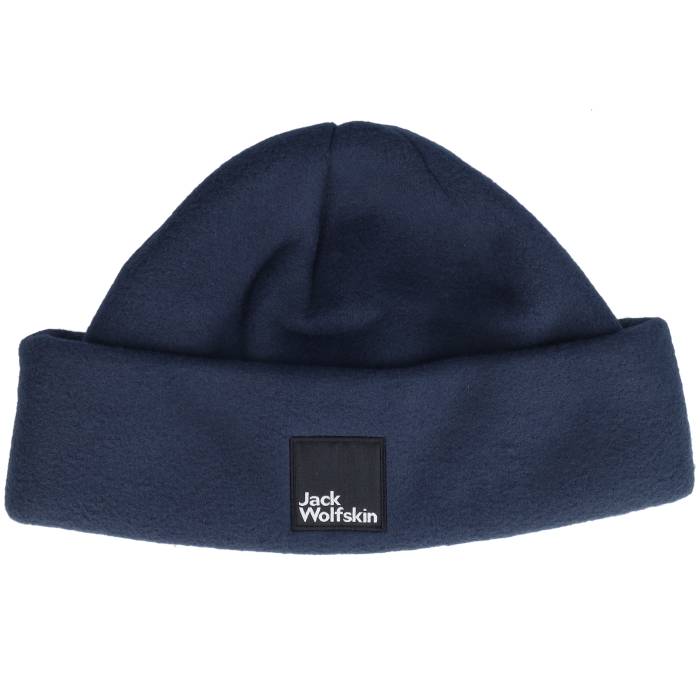 ジャックウルフスキン Jack Wolfskin 【 Kids Spirit Fleece Beanie Y Night Blue Cuff Kids Blue 】 ..