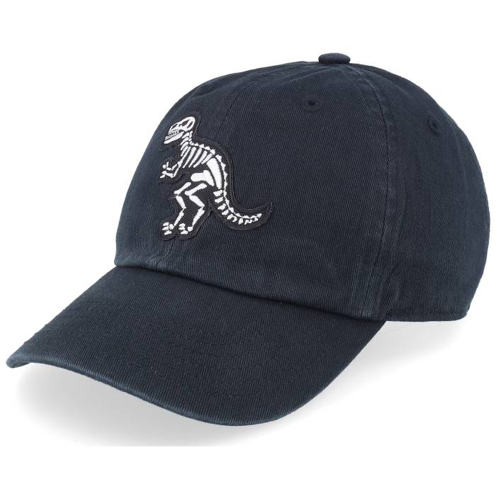 【★スーパーSALE★3/11深夜2時迄】Kiddo Cap 【 Kids T-Rex Sceleton Patch Black Dad Cap Kids Black 】 黒色 ブラック キャップ 帽子 キッズ ベビー マタニティ キッズファッション 帽子 キャップ ジュニア キッズ 黒色 ブラック