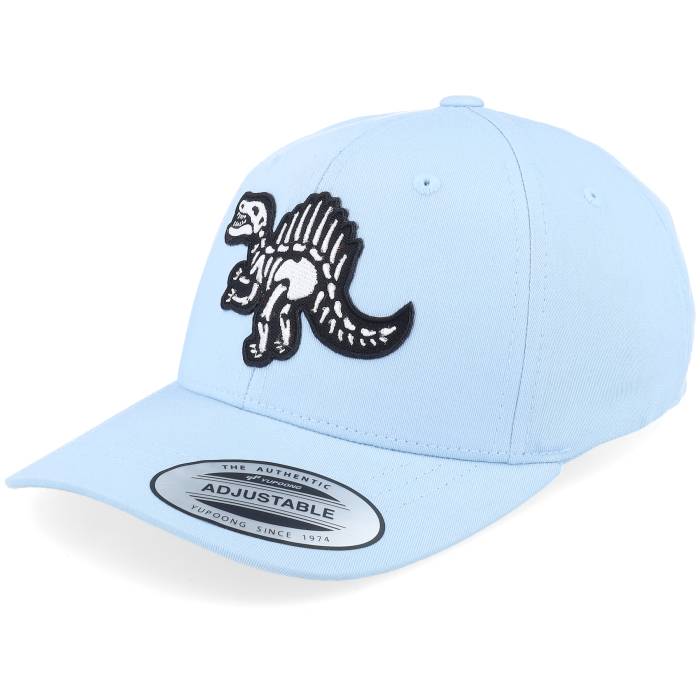Kiddo Cap 【 Kids Spinosaurus Skeleton Patch Carolina Blue Adjustable Kids Blue 】 カロライナ 青色 ブルー キッズ ベビー マタニティ キッズファッション 帽子 キャップ ジュニア キッズ 青色 ブルー