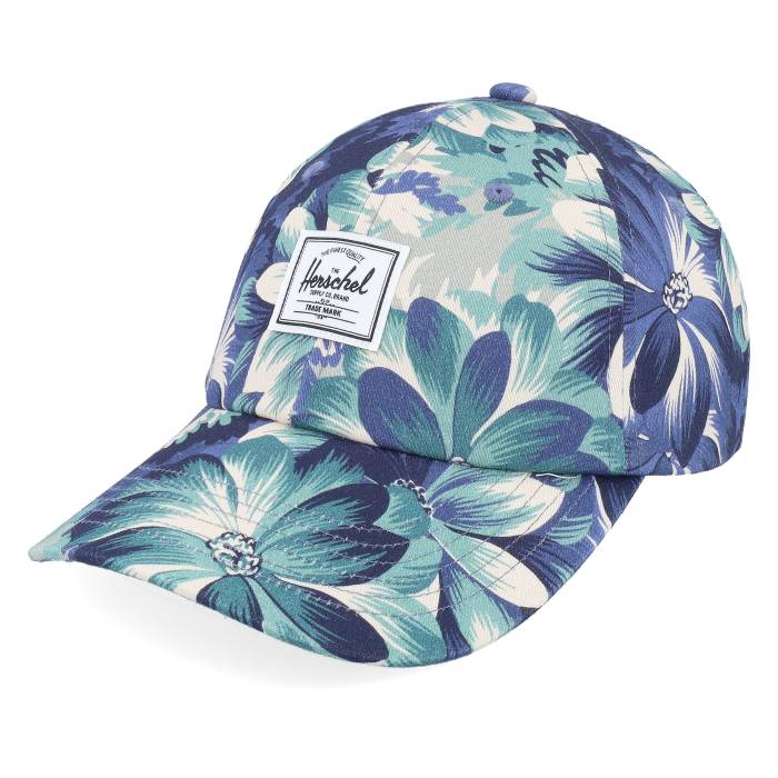 Herschel 【 Sylas Classic Cap Floral Tapestry Dad Cap Men Blue 】 クラシック キャップ 帽子 バッ..