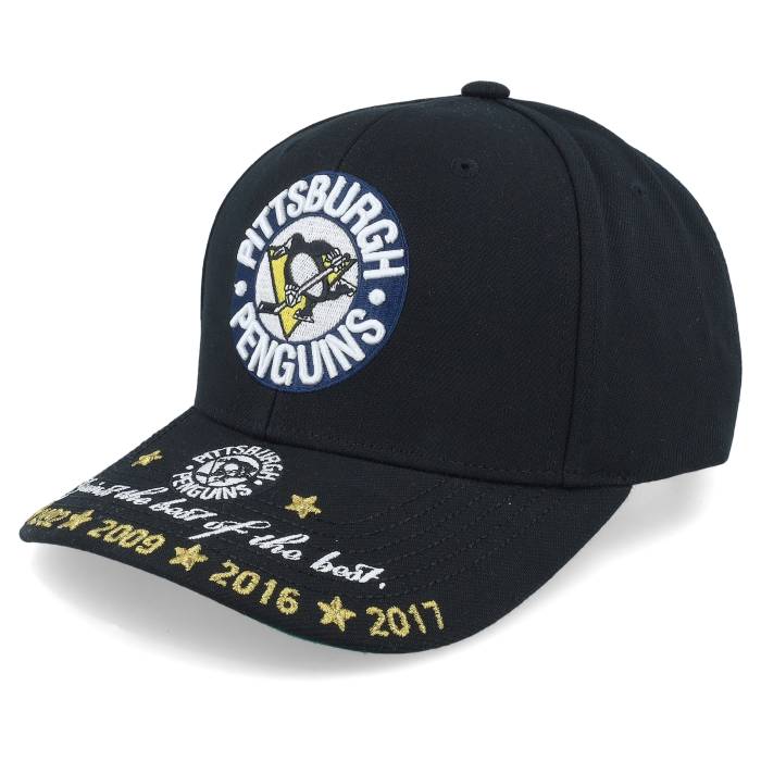 ミッチェル&ネス Mitchell & Ness 【 Pittsburgh Penguins Against The Best Pro Vintage Black Adjust..
