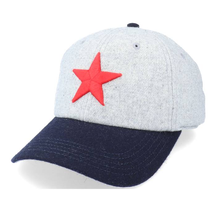 アメリカンニードル American Needle 【 Detroit Stars Archive Legend Heather Gray & Navy Dad Cap Men Grey 】 デトロイト スターズ Legend レジェンド heather ヘザー gray 灰色・グレー・グレイ 紺色 ネイビー キャッ