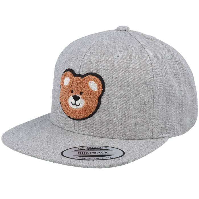 Kiddo Cap �� Bear Chenille Patch Heather Grey Snapback Kids Grey �� heather �إ��� ���� ���졼 Snapback ���ʥåץХå� �Хå� ���å� �٥ӡ� �ޥ��˥ƥ� ���å��ե��å���� ˹�� ����å� ����˥� ���å�