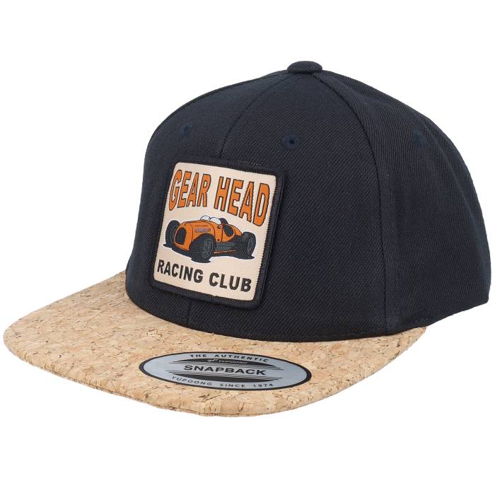 【★スーパーSALE★12/11深夜2時迄】Kiddo Cap 【 Kids Gear Head Racing Club Patch Black/Cork Snapbac..