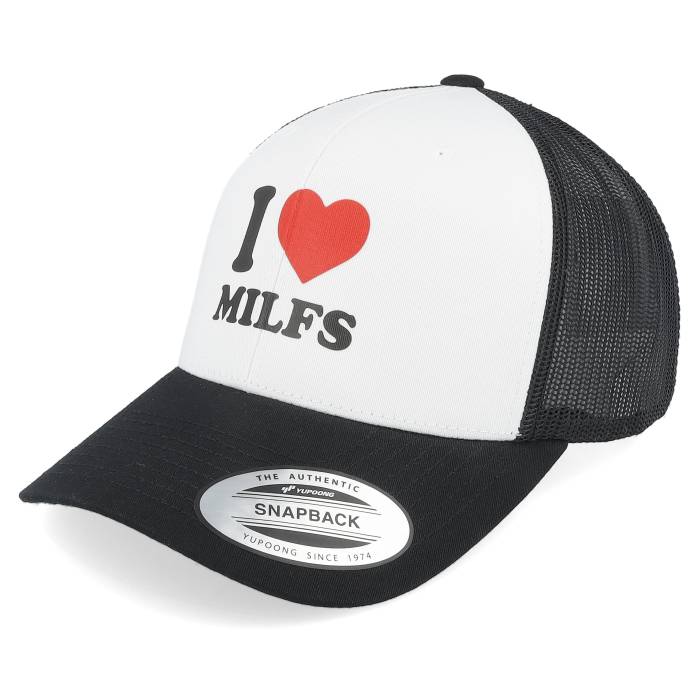 アイコニック Iconic 【 I Love Milfs Logo Black/White Trucker Men Black, White 】 ロゴ トラッカー バッグ 小物 ブランド雑貨 帽子 メンズ帽子 キャップ メンズ 白色 ホワイト