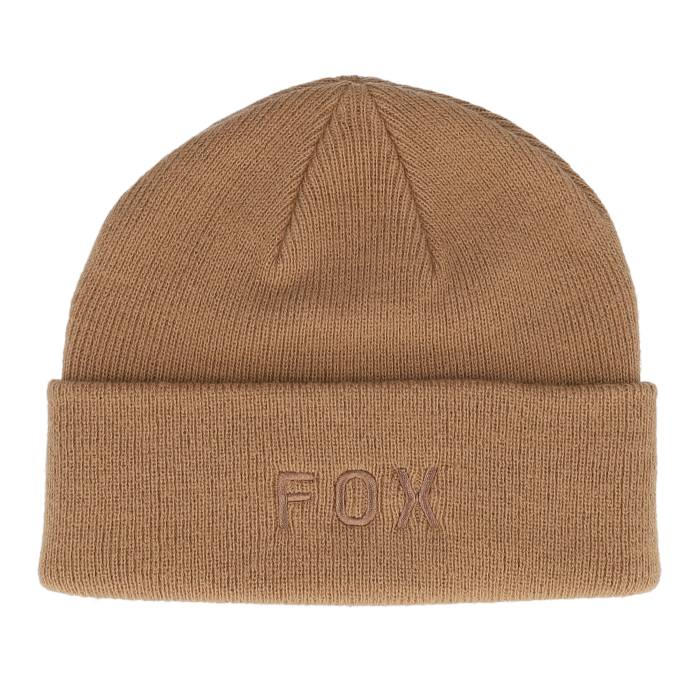 フォックス Fox 【 Wordmark Beanie Walnut Cuff Men Brown 】 キャップ 帽子 バッグ 小物 ブランド雑貨 帽子 メンズ帽子 ニット帽 メンズ 茶色 ブラウン
