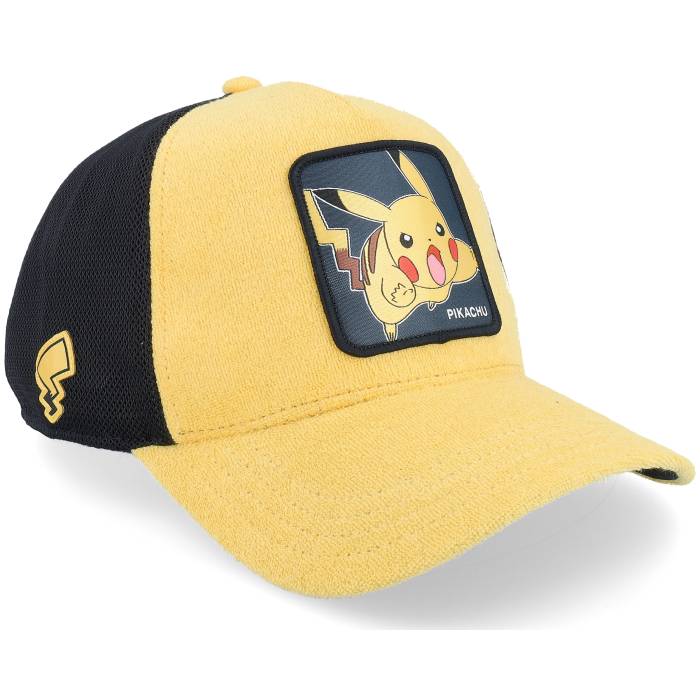Capslab 【 Pokemon Pikachu Black/Yellow A-Frame Trucker Men Yellow 】 トラッカー バッグ 小物 ブランド雑貨 帽子 メンズ帽子 キャップ メンズ yellow 黄色・イエロー