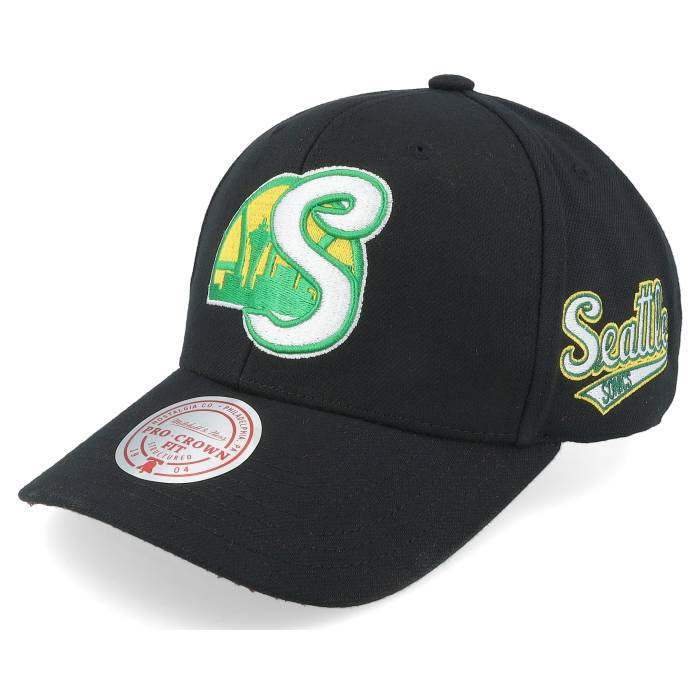 ミッチェル&ネス Mitchell & Ness 【 Seattle Supersonics Icon Grail Pro Black Adjustable Men Black 】 シアトル アイコン プロ 黒色 ブラック バッグ 小物 ブランド雑貨 帽子 メンズ帽子 キャップ メンズ 黒色 ブ