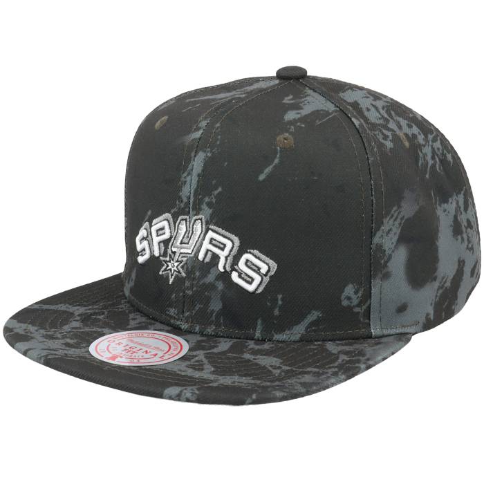 【★スーパーSALE★3/11深夜2時迄】ミッチェル&ネス Mitchell & Ness 【 San Antonio Spurs Down For All Black Snapback Men Black 】 スパーズ ダウン 黒色 ブラック Snapback スナップバック バッグ バッグ 小物 ブランド雑貨 帽子 メンズ帽子 キャッ