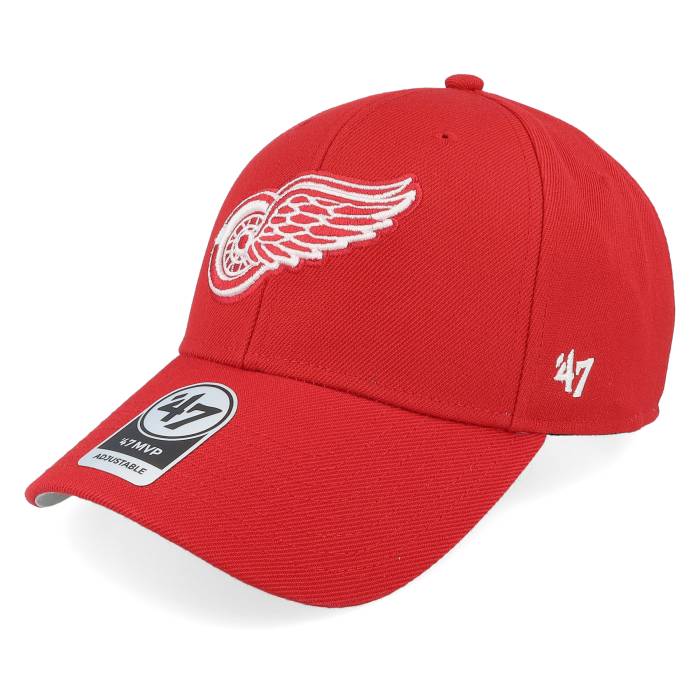 フォーティーセブンブランド 47 Brand 【 Detroit Red Wings Mvp Red/White Adjustable Men Red 】 デトロイト Red 赤・レッド バッグ 小物 ブランド雑貨 帽子 メンズ帽子 キャップ メンズ Red 赤・レッド(4.0)