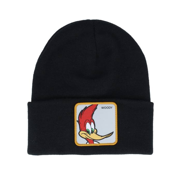 Capslab 【 Woody Woodpecker Beanie Black Cuff Men Black 】 キャップ 帽子 黒色 ブラック バッグ 小物 ブランド雑貨 帽子 メンズ帽子 ニット帽 メンズ 黒色 ブラック