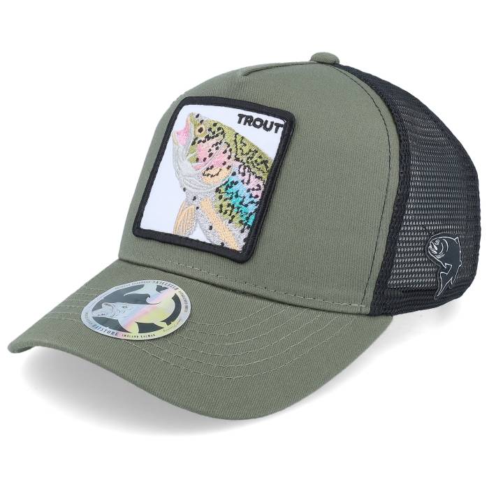 Skillfish 【 Kids Trout Pro Fishing Olive Green/Black Trucker Kids Green 】 プロ olive オリーブ ..