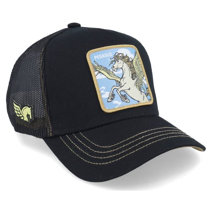 Capslab 【 Fantastic Beasts Pegasus Black/Brown Trucker Men Black 】 ペガサス トラッカー バッグ 小物 ブランド雑貨 帽子 メンズ帽子 キャップ メンズ 黒色 ブラック