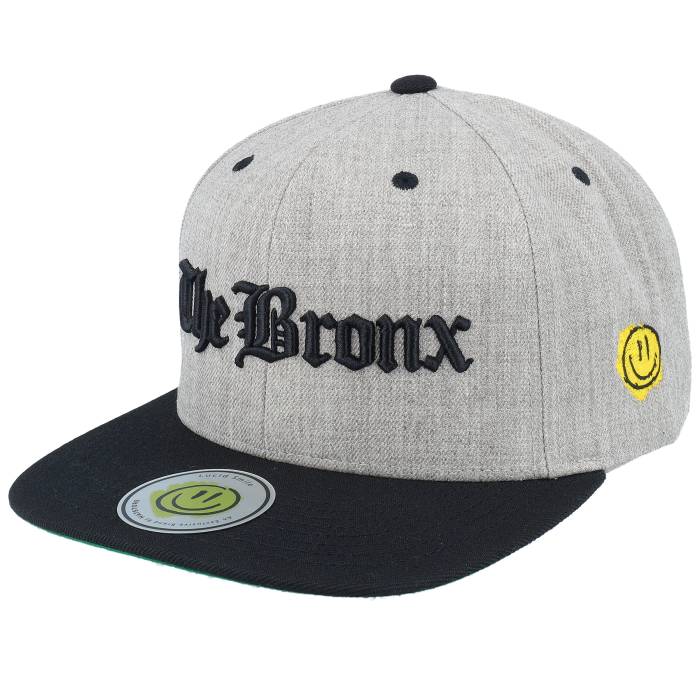 【★スーパーSALE★3/11深夜2時迄】Lucid Smile 【 The Bronx 3D Script Heather Grey/Black Snapback Men Grey 】 スクリプト heather ヘザー Snapback スナップバック バッグ バッグ 小物 ブランド雑貨 帽子 メンズ帽子 キャップ メンズ 灰色 グレー