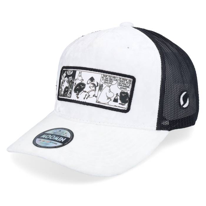 Moomin 【 Comic Strip Thief White/Black Velvet Trucker Men White 】 トラッカー バッグ 小物 ブラ..