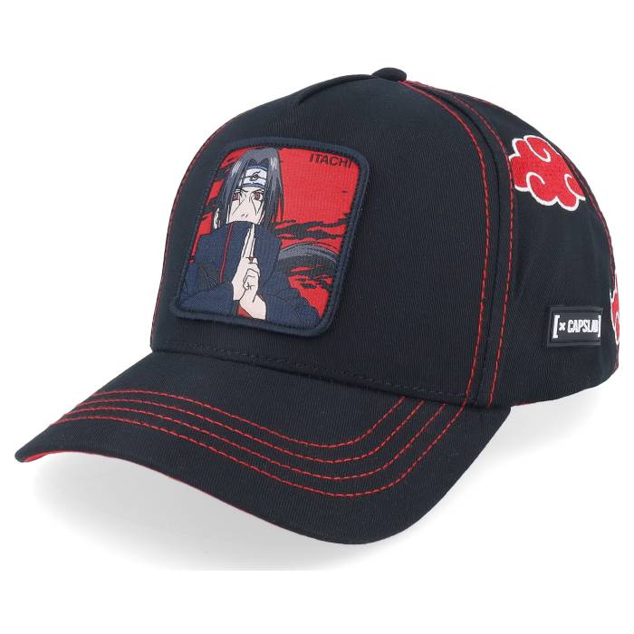 Capslab 【 Naruto Itachi Black Adjustable Men Black 】 黒色 ブラック バッグ 小物 ブランド雑貨 帽子 メンズ帽子 キャップ メンズ 黒色 ブラック