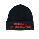 ミッチェル&ネス Mitchell & Ness 【 Chicago Blackhawks Tailgate Knit Black Baclava Cuff Men Black 】 シカゴ ブラックホークス ニット 黒色 ブラック バッグ 小物 ブランド雑貨 帽子 メンズ帽子 ニット帽 メンズ