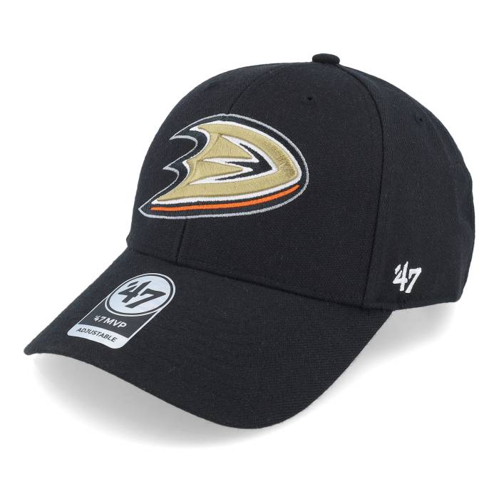 フォーティーセブンブランド 47 Brand 【 Anaheim Ducks Wool 47 Mvp Black Adjustable Men Black 】 アナハイム ダックス 黒色 ブラック バッグ 小物 ブランド雑貨 帽子 メンズ帽子 キャップ メンズ 黒色 ブラ