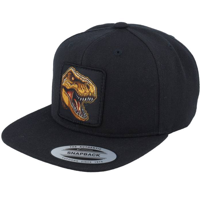 【★スーパーSALE★3/11深夜2時迄】Kiddo Cap 【 Kids Dinosaur T-Rex Bite Black Snapback Kids Black 】 黒色 ブラック Snapback スナップバック バッグ キッズ ベビー マタニティ キッズファッション 帽子 キャップ ジュニア キッズ 黒色 ブラッ
