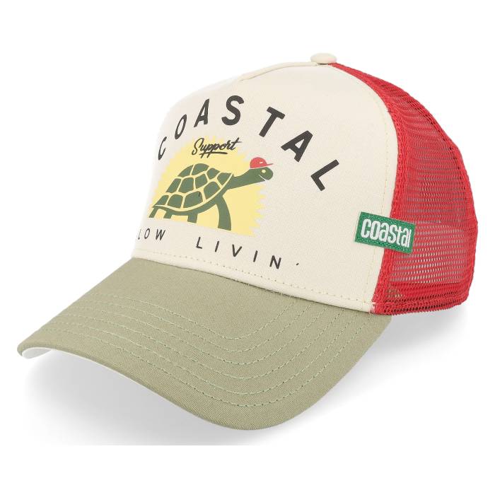 Coastal 【 Support Slow Light Khaki Trucker Men Beige 】 カーキ トラッカー メ...
