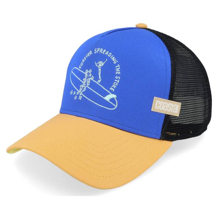 Coastal 【 Hft Spread Stoke Black/Blue/Apricot A-Frame Trucker Men Blue 】 トラッカー バッグ 小..