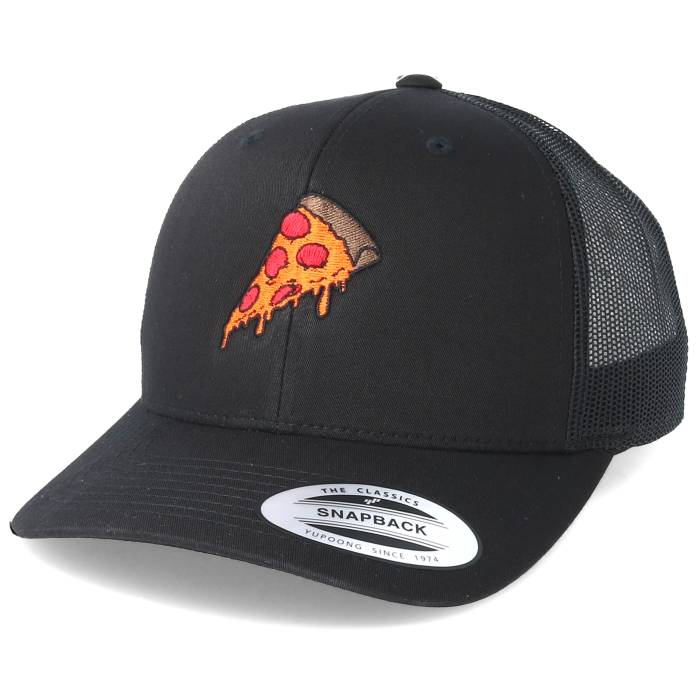 Boom 【 Pizza Time Black Trucker Men Black 】 タイム 黒色 ブラック トラッカー バッグ 小物 ブランド雑貨 帽子 メンズ帽子 キャップ メンズ 黒色 ブラック