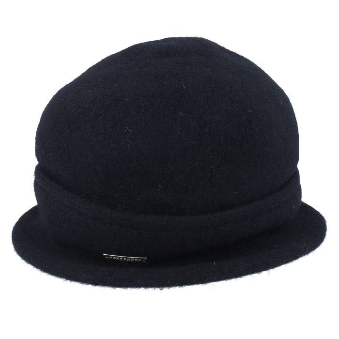 Seeberger 【 Walk Bell Ribbon Black Cloche Women Black 】 ウォーク 黒色 ブラック バッグ 小物 ブランド雑貨 帽子 レディース帽子 ハット レディース 黒色 ブラック(4.0)