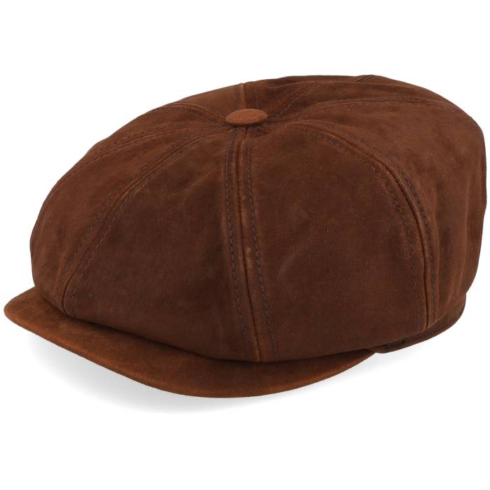 ステットソン Stetson 【 Hatteras Pigskin Chocolate Flat Cap Men Brown 】 キャップ 帽子 バッグ 小物 ブランド雑貨 帽子 メンズ帽子 キャップ メンズ 茶色 ブラウン
