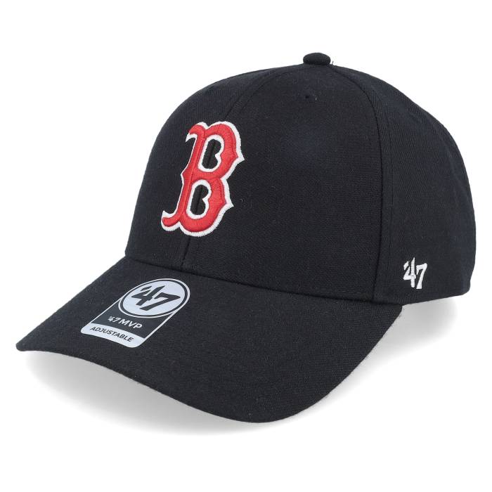 フォーティーセブンブランド 47 Brand 【 Boston Red Sox Mvp Black/Red Adjustable Men Black 】 ボストン Red 赤・レッド バッグ 小物 ブランド雑貨 帽子 メンズ帽子 キャップ メンズ 黒色 ブラック(4.0)