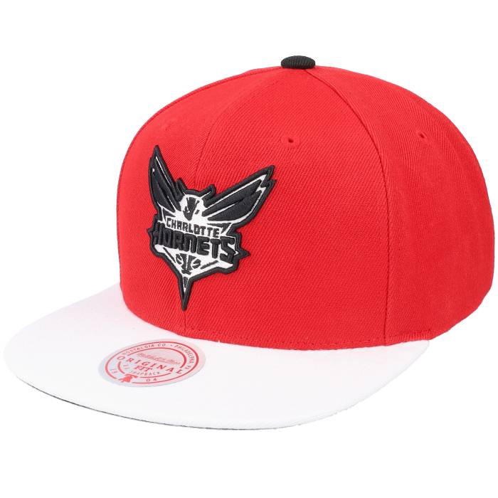 ミッチェル&ネス Mitchell & Ness 【 Charlotte Hornets Cardinal Red 2 Tone Scarlet/White Snapback Men Red 】 シャーロット ホーネッツ カーディナル Red 赤・レッド Snapback スナップバック バッグ バッグ 小物 ブラ
