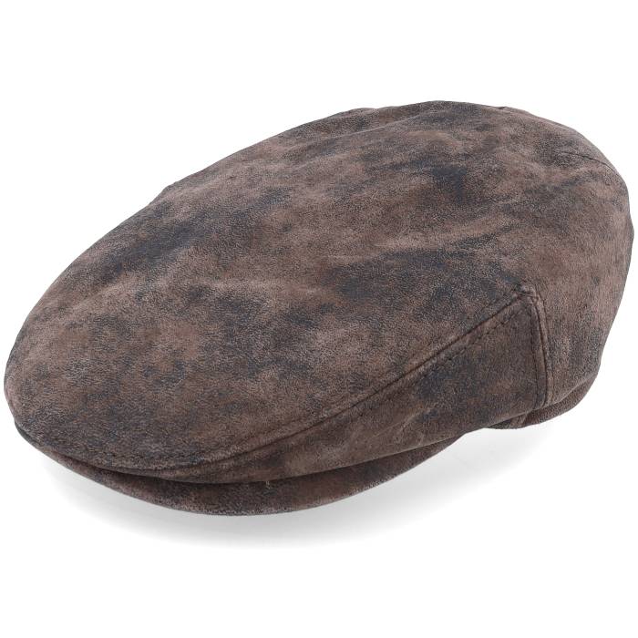 ���ƥåȥ��� Stetson �� Kent Ef Pigskin Brown Earflap Flatcap Men Brown �� �㿧 ...