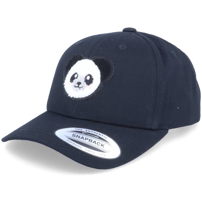 樂天商城 - Kiddo Cap 【 Kids Panda Chenille Patch Black Adjustable Kids Black 】 黒色 ブラック ジュニア キッズ 黒色 ブラック