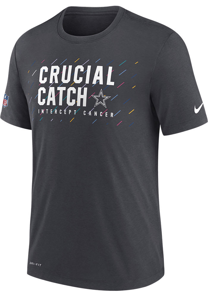 ナイキ ダラス カウボーイズ 灰色 グレー スリーブ 半袖 メンズ 【 SLEEVE NIKE GREY CRUCIAL CATCH T SHIRT 】