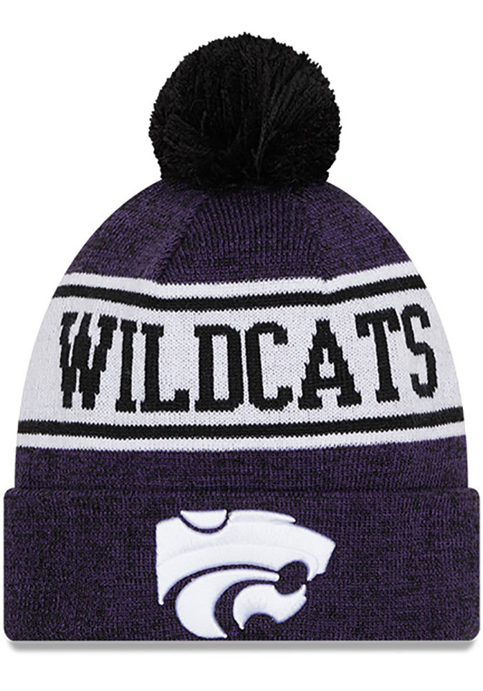 NEW-ERA ワイルドキャッツ 紫 パープル 子供用 ニット ニューエラ ジュニア キッズ 【 PURPLE NEWERA KSTATE WILDCATS JR BANNER YOUTH KNIT HAT 】