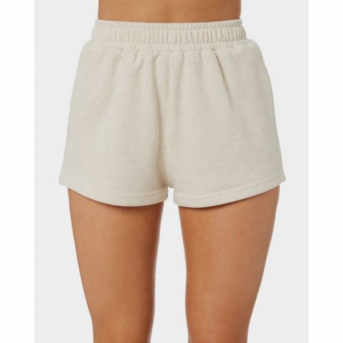 クラブ フリース ナチュラル レディース 【 SWELL SURF CLUB FLEECE SHORT NATURAL MARLE 】