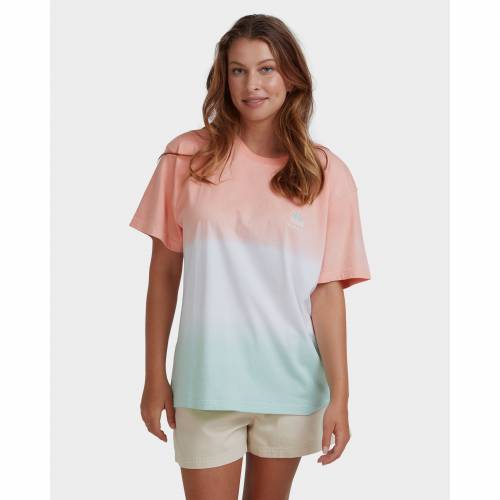 ロキシー ROXY レディース Tシャツ 【 Womens Far From Here Boyfriend T-shirt 】 Peach Amberのサムネイル