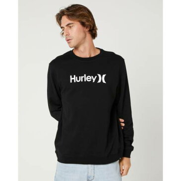 ハーレー ソリッド メンズ クルー 黒色 ブラック 【 HURLEY OAO SOLID MENS CREW BLACK 】