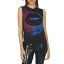ギャラクシー タンクトップ 黒色 ブラック レディース 【 LAUREN MOSHI KINZINGTON GALAXY LIP BLACK 】