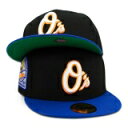 ニューエラ New Era 【 Baltimore Orioles "Morgan State" Exclusive 59Fifty Fitted Hat Mens Black/Royal 】 ボルティモア オリオールズ バッグ 小物 ブランド雑貨 帽子 メンズ帽子 キャップ メンズ 黒色 ブラック