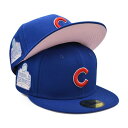 ニューエラ New Era 【 Chicago Cubs 2010 World Series Pop-Alot 59Fifty Fitted Hat Mens Royal/Pink Bottom 】 シカゴ カブス シリーズ バッグ 小物 ブランド雑貨 帽子 メンズ帽子 キャップ メンズ pink ピンク ズボン