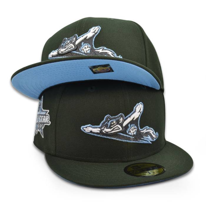 楽天スニケスニューエラ New Era 【 Richmond Flying Squirrels East All-Star Exclusive 59Fifty Fitted Hat Mens Weed/Sky Uv 】 リッチモンド バッグ 小物 ブランド雑貨 帽子 メンズ帽子 キャップ メンズ スカイ
