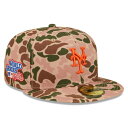 ニューエラ New Era 【 New York Mets 1986 World Series Duck Camo 59Fifty Fitted Hat Men...