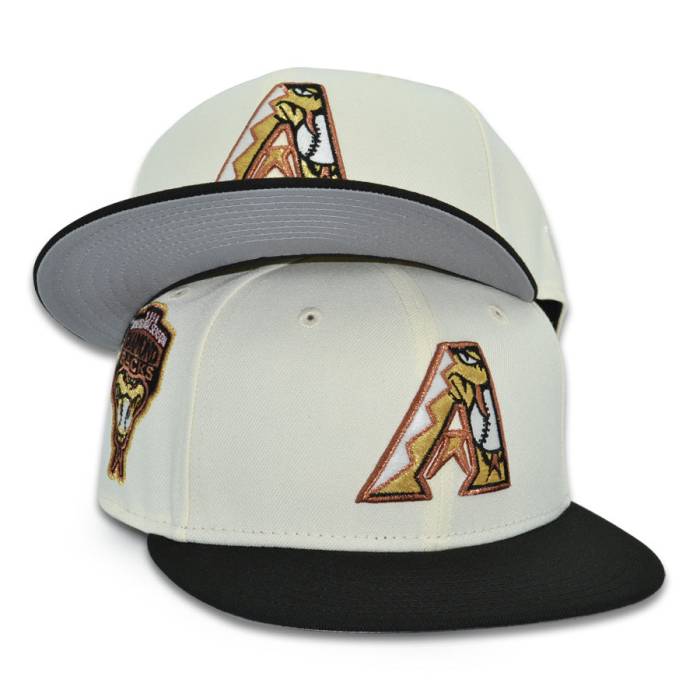 ニューエラ New Era 【 Arizona Diamodbacks "Year Of The Snake" Exclusive 59Fifty Fitted Hat Mens Chrome/Black 】 アリゾナ バッグ 小物 ブランド雑貨 帽子 メンズ帽子 キャップ メンズ 黒色 ブラック