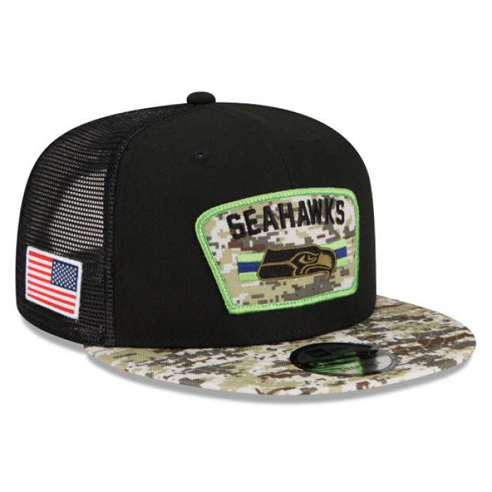 ニューエラ New Era 【 Seattle Seahawks Nfl 2021 Salute To Service 9Fifty Snapback Hat Men 】 シアトル シーホークス NFL Snapback スナップバック バッグ バッグ 小物 ブランド雑貨 帽子 メンズ帽子 キャップ メン