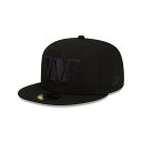 ニューエラ New Era 【 Washington Commanders Blackout 59Fifty Fitted Hat Men Black/Black 】 ワシントン バッグ 小物 ブランド雑貨 帽子 メンズ帽子 キャップ メンズ 黒色 ブラック