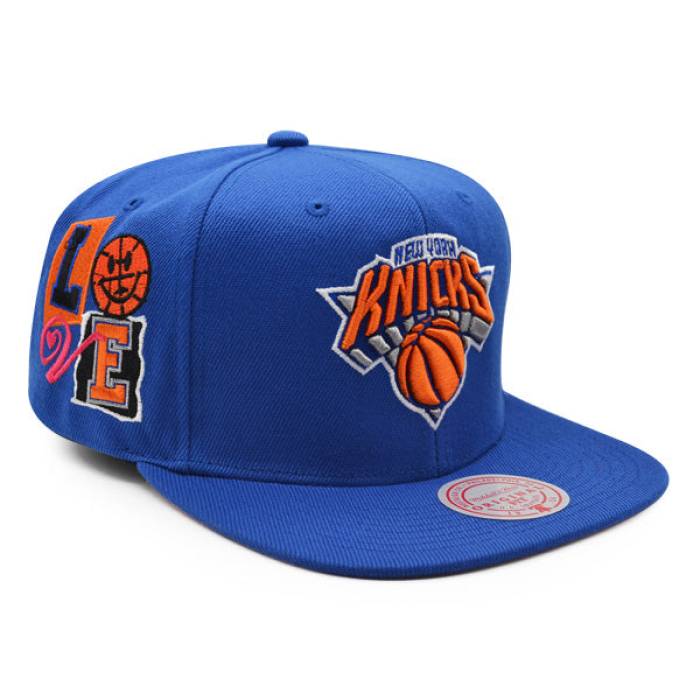 ミッチェル&ネス Mitchell & Ness 【 New York Knicks All Love Snapback Hat Mens Royal/Pink Bottom 】 ニックス Snapback スナップバック バッグ バッグ 小物 ブランド雑貨 帽子 メンズ帽子 キャップ メンズ pink ピ