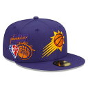 ニューエラ New Era 【 Phoenix Suns 2022 Back Half Nba 59Fifty Fitted Hat Mens Purple/Gray Bottom 】 フェニックス サンズ ハーフ バッグ 小物 ブランド雑貨 帽子 メンズ帽子 キャップ メンズ Purple 紫・パープル